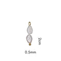 Stacked Pearl Charm I 2 Styles (Gold or Silver)