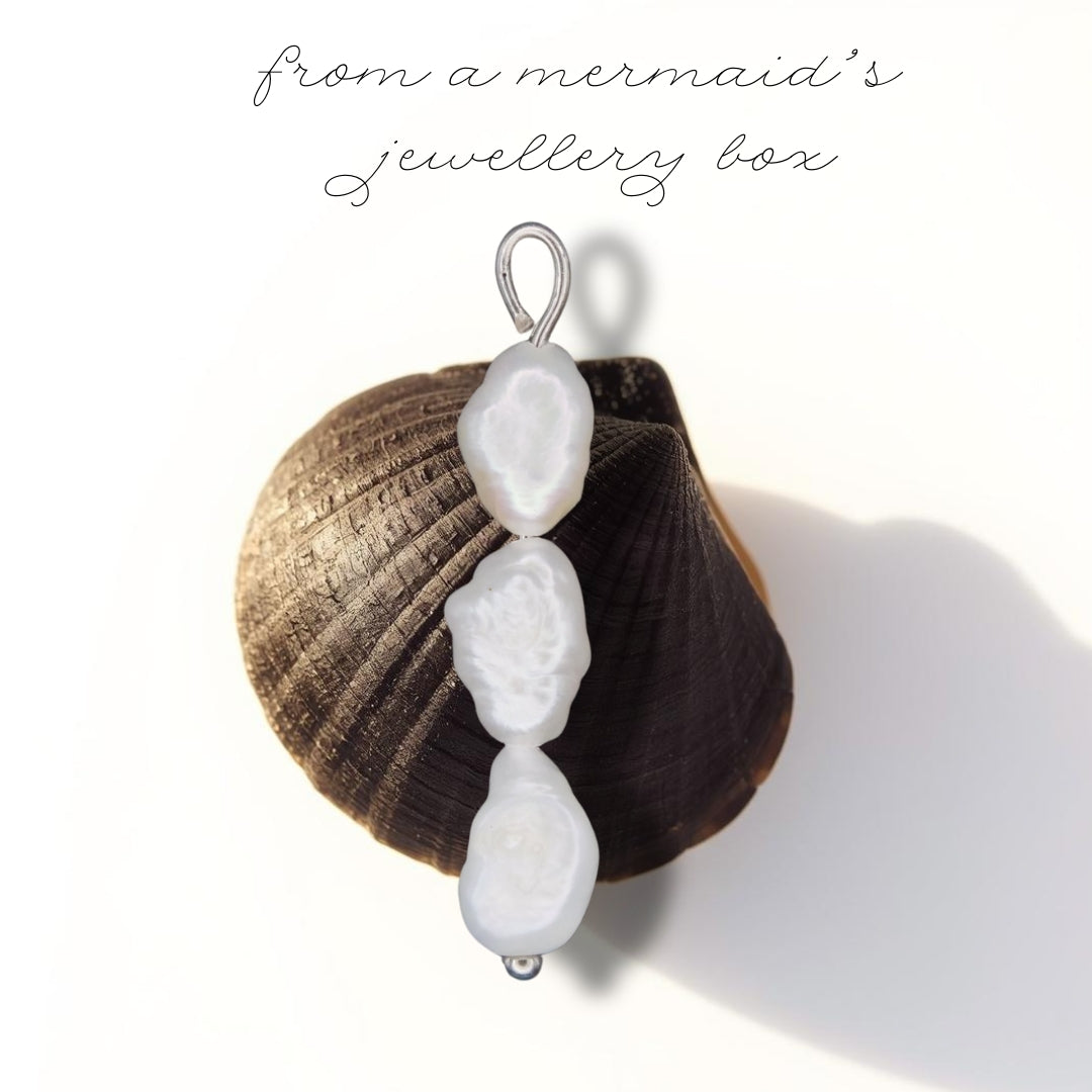 Stacked Pearl Charm I 2 Styles (Gold or Silver)