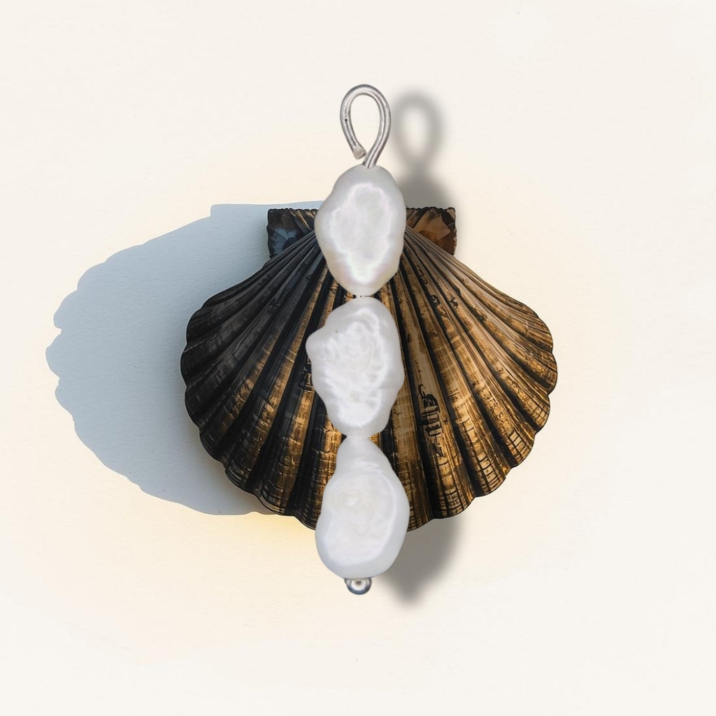 Stacked Pearl Charm I 2 Styles (Gold or Silver)
