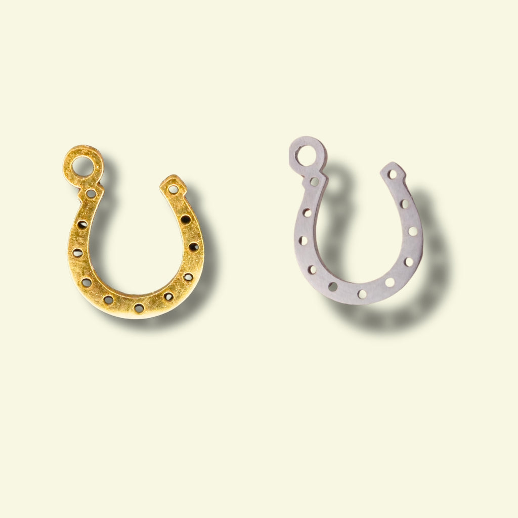 Horse Shoe Charm (Silver or Gold) compatible with our necklaces