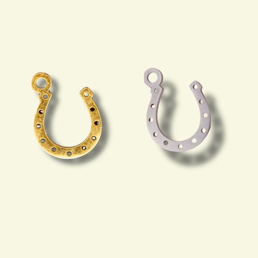 Horse Shoe Charm (Silver or Gold) compatible with our necklaces