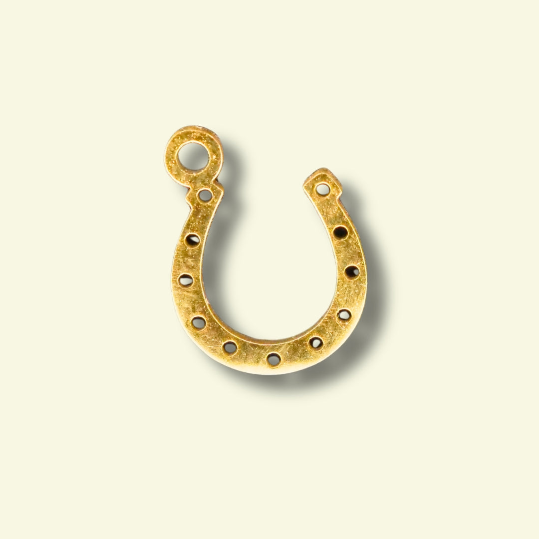 Horse Shoe Charm (Silver or Gold) compatible with our necklaces