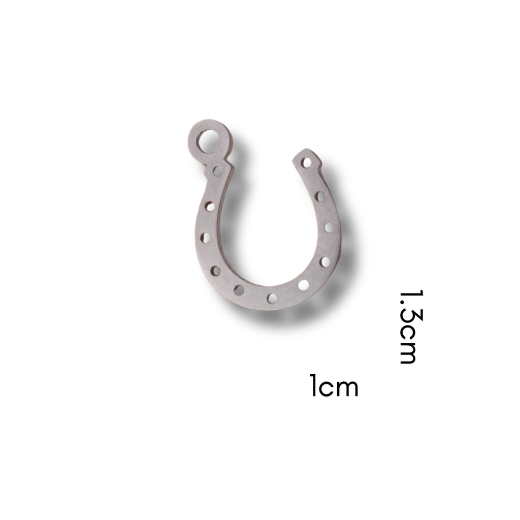 Horse Shoe Charm (Silver or Gold) compatible with our necklaces