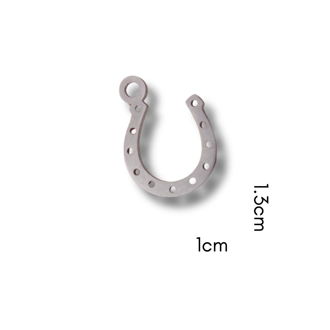 Horse Shoe Charm (Silver or Gold) compatible with our necklaces