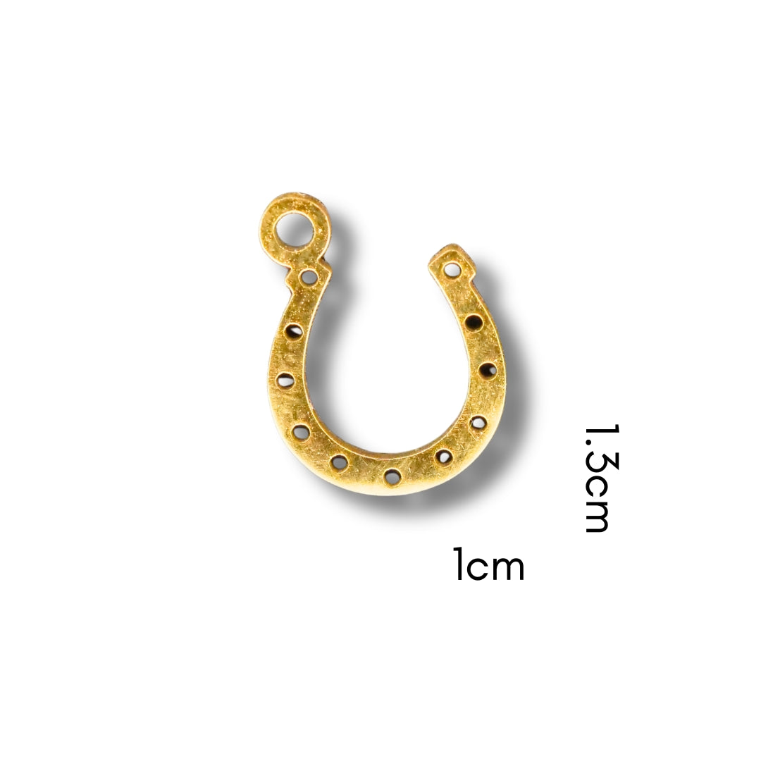 Horse Shoe Charm (Silver or Gold) compatible with our necklaces