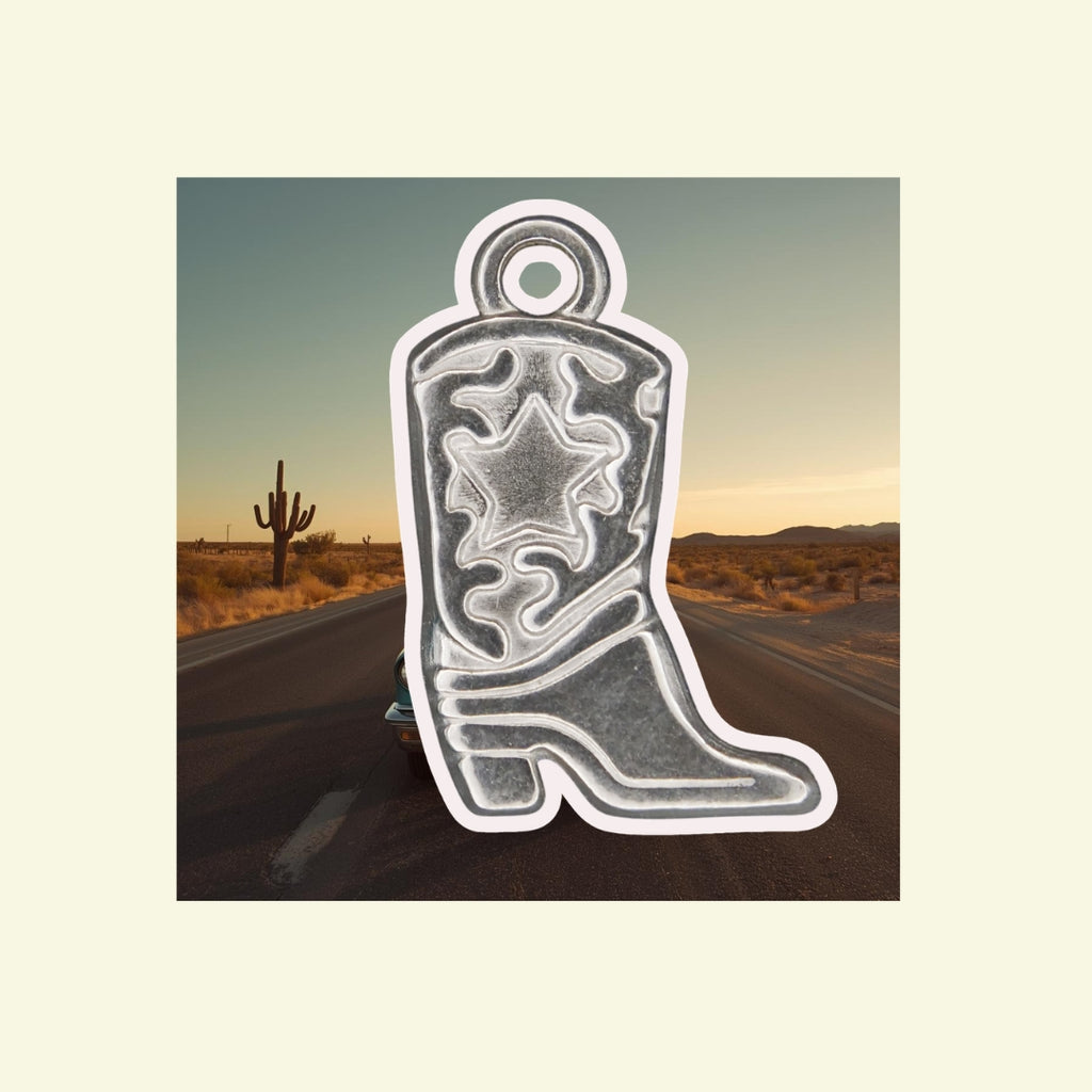 Cowboy Boot Charm (Silver or Gold) compatible with our necklaces