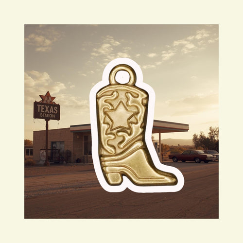 Cowboy Boot Charm (Silver or Gold) compatible with our necklaces