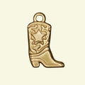 Cowboy Boot Charm (Silver or Gold) compatible with our necklaces
