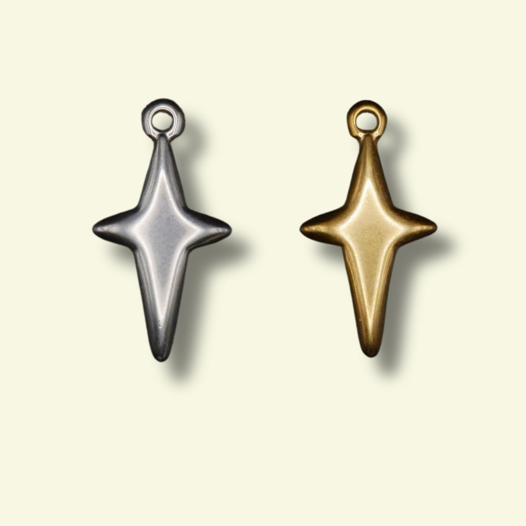 Sparkly Star Charm (Silver or Gold) compatible with our necklaces