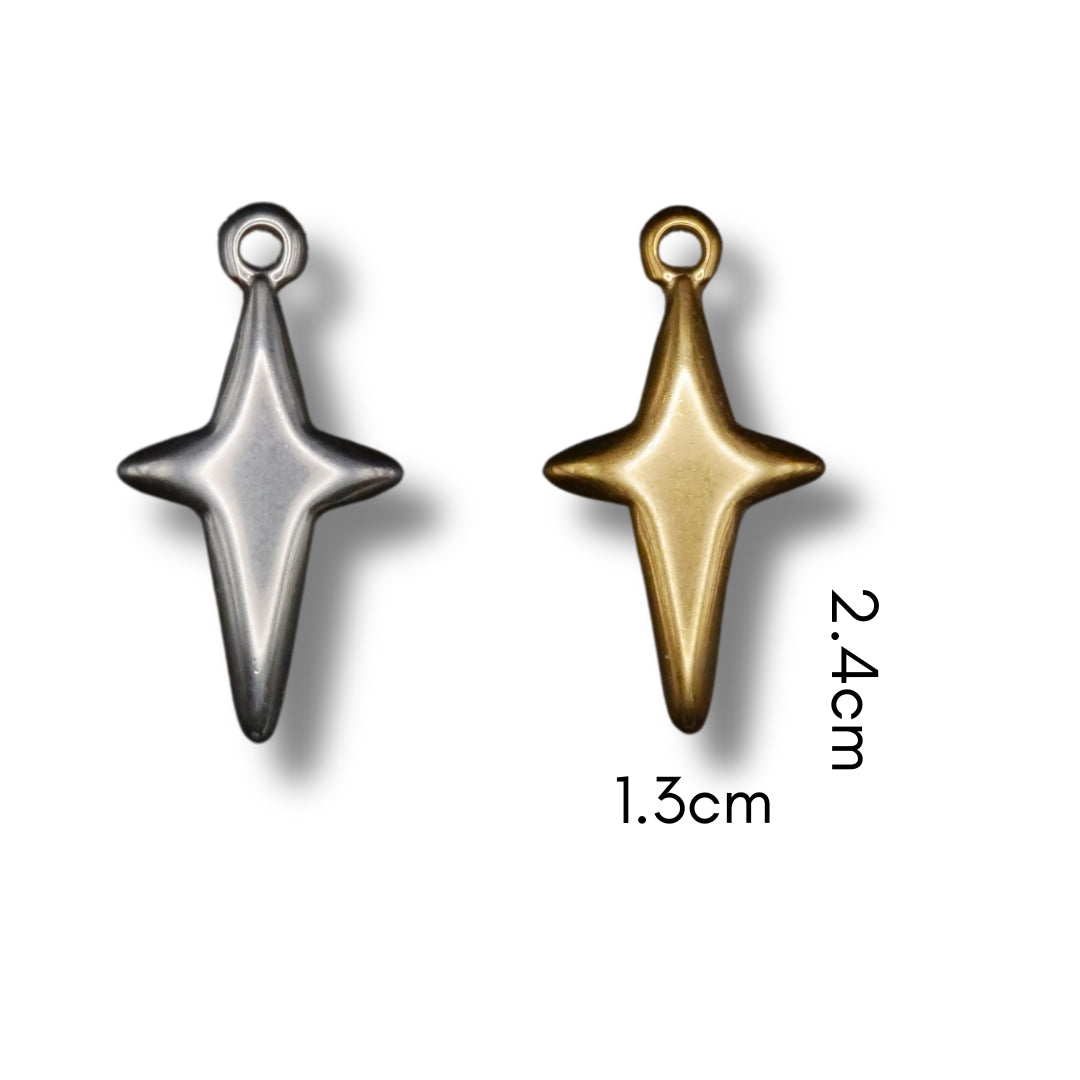 Sparkly Star Charm (Silver or Gold) compatible with our necklaces
