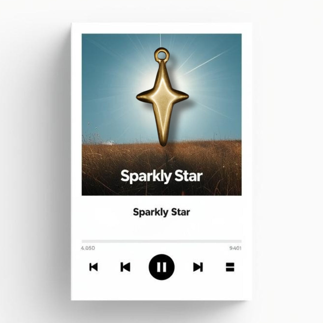 Sparkly Star Charm (Silver or Gold) compatible with our necklaces