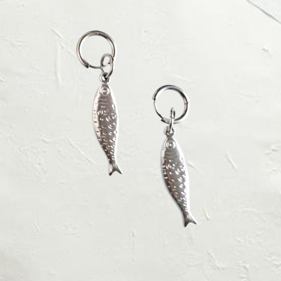 Sardine Earrings Stainless Steel