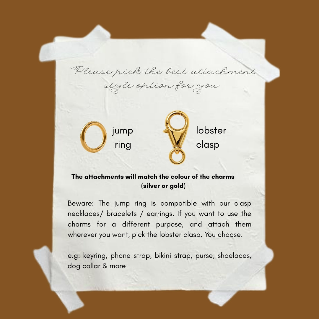 All Star Sign Charm (Silver/Gold) compatible with our necklaces, bracelets