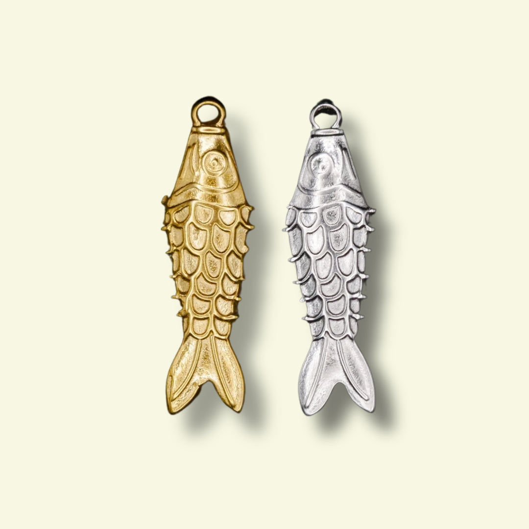 Fish Charm (Silver or Gold) compatible with our necklaces