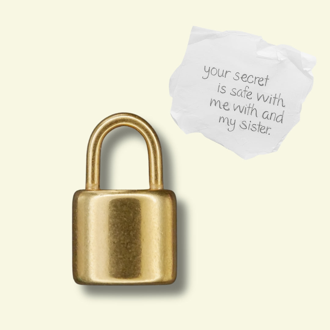 Padlock Charm (Silver or Gold) compatible with our necklaces